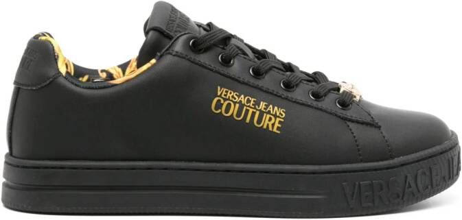 Versace Jeans Couture Court 88 leren sneakers Zwart