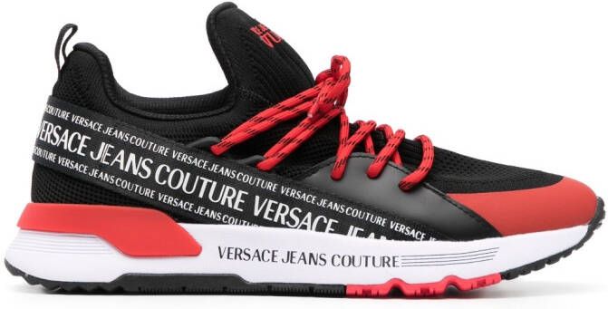 Versace Jeans Couture Dynamic sneakers met logoprint Zwart