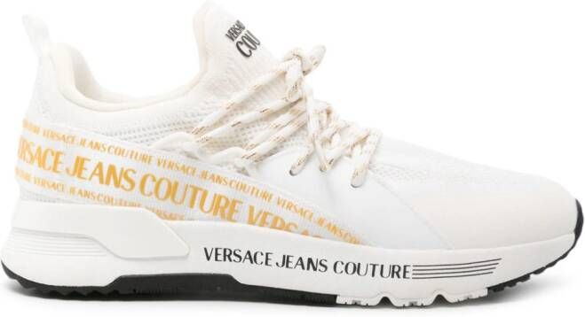 Versace Jeans Couture Dynamic sneakers met logoband Wit