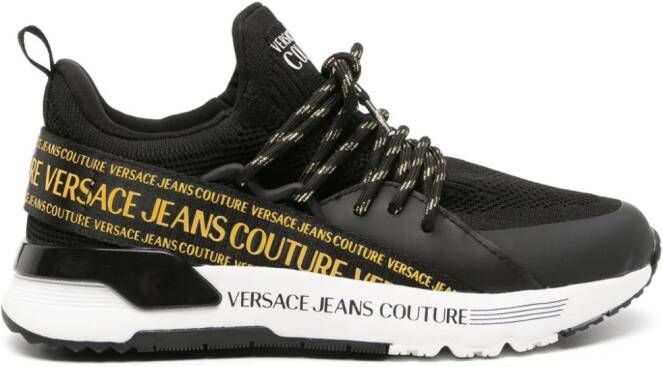 Versace Jeans Couture Dynamic sneakers met logoband Zwart