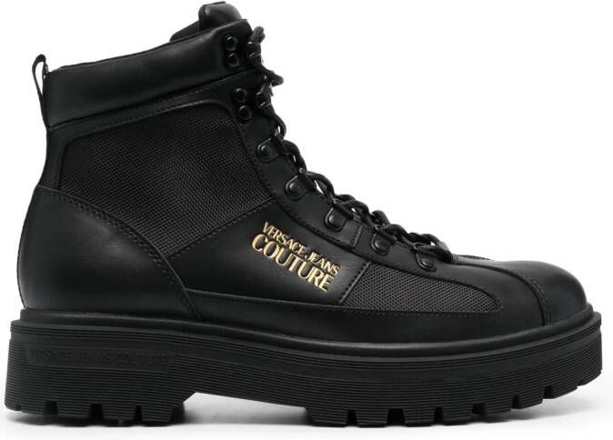 Versace Jeans Couture Sneakers met logo Zwart