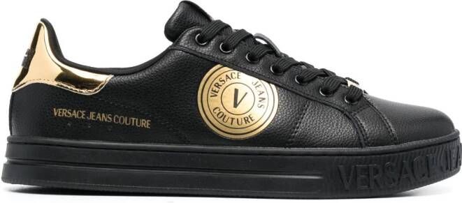 Versace Jeans Couture Sneakers met logopatch Zwart