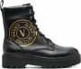 Versace Jeans Couture Combat boots met logoprint Zwart - Thumbnail 1