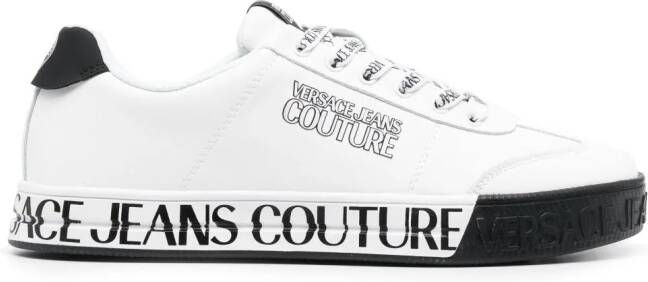 Versace Jeans Couture Sneakers met logoprint Wit