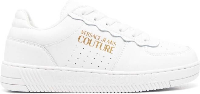 Versace Jeans Couture Sneakers met logoprint Wit