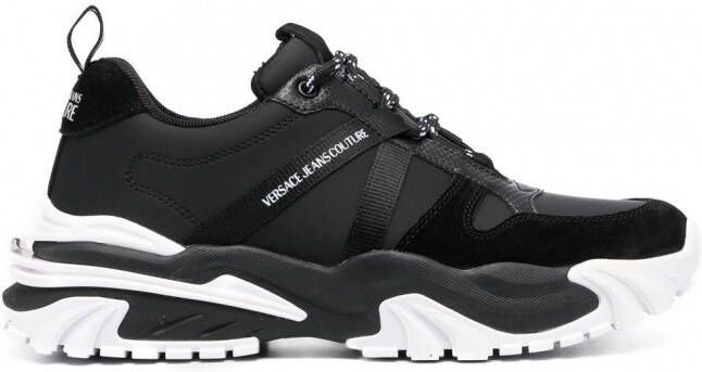 Versace Jeans Couture Sneakers met logoprint Zwart