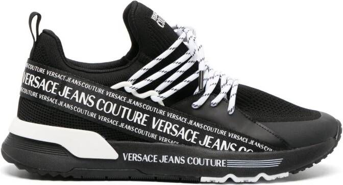 Versace Jeans Couture Sneakers met logoprint Zwart