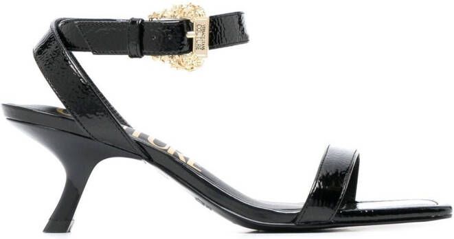 Versace Jeans Couture Sandalen met gesp Zwart