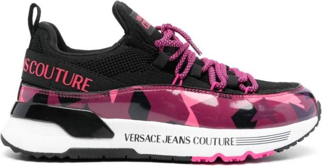 Versace Jeans Couture Sneakers met grafische print Zwart