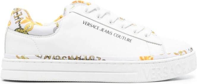 Versace Jeans Couture Sneakers met logoprint Wit