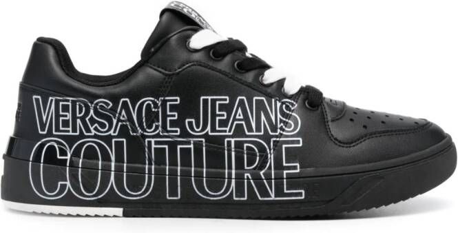 Versace Jeans Couture Sneakers met logoprint Zwart