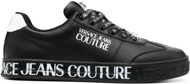 Versace Jeans Couture Sneakers met logoprint Zwart