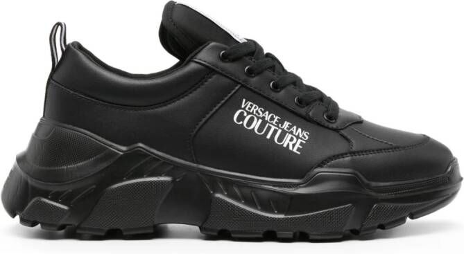 Versace Jeans Couture Sneakers met logoprint Zwart