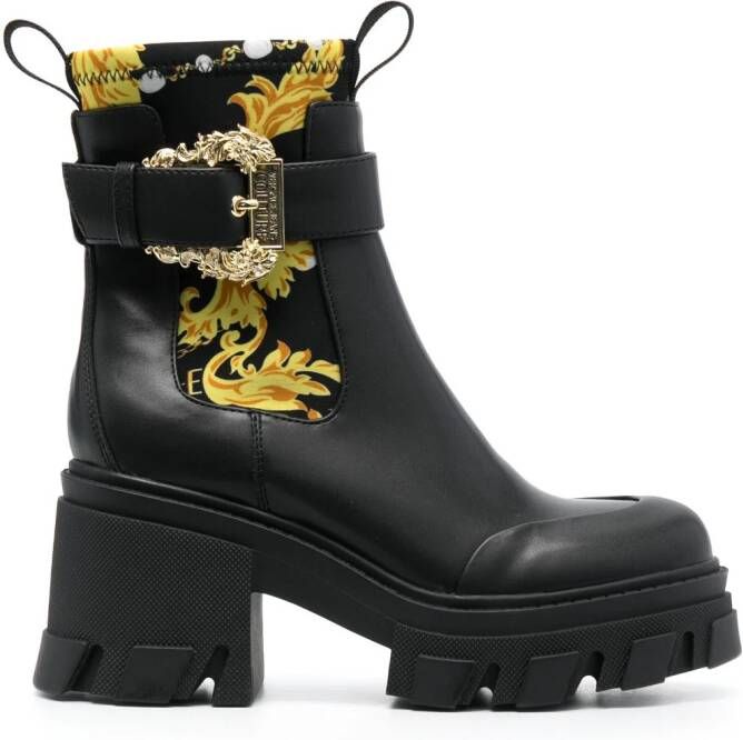 Versace Jeans Couture Sophie 85mm laarzen met decoratieve gesp Zwart