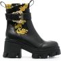 Versace Jeans Couture Sophie 85mm laarzen met decoratieve gesp Zwart - Thumbnail 1