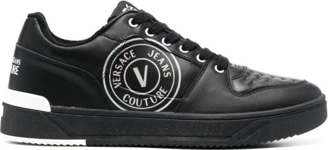 Versace Jeans Couture Sneakers met V-embleem Zwart