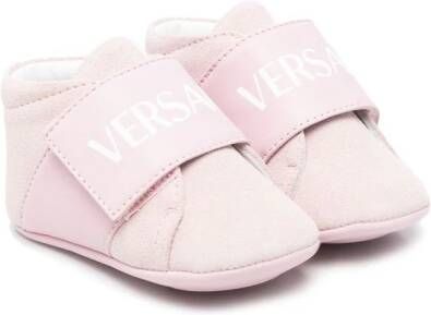 Versace Kids Babyschoentjes met logoband Roze