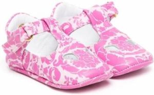 Versace Kids Barocco sandalen met gesp Roze