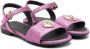 Versace Kids Sandalen met glitter Roze - Thumbnail 1