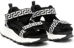 Versace Kids Sneakers met Greca print Zwart