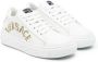 Versace Kids Seashell Baroque Greca leren sneakers Wit - Thumbnail 1