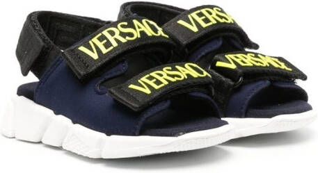 Versace Kids Sandalen met klittenband Blauw