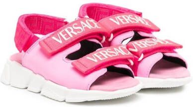 Versace Kids Sandalen met klittenband Roze