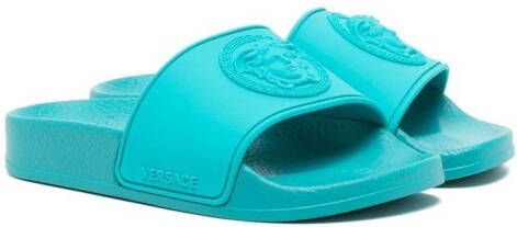 Versace Kids Medusa Head slippers Groen