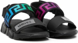 Versace Kids Sandalen met klittenband Zwart