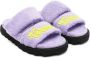 Versace Kids Slippers met logopatch Paars - Thumbnail 1