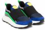 Versace Kids Sneakers met colourblocking Blauw - Thumbnail 1