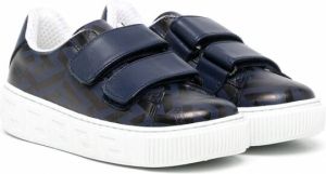 Versace Kids Sneakers met klittenband Blauw