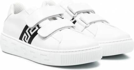 Versace Kids Sneakers met klittenband Wit