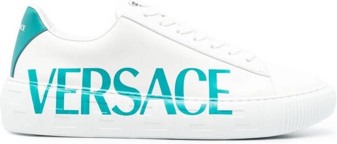 Versace La Greca low-top sneakers Wit