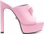 Versace La Medusa muiltjes met plateauzool Roze - Thumbnail 1