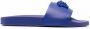 Versace La Medusa slippers met open neus Blauw - Thumbnail 1
