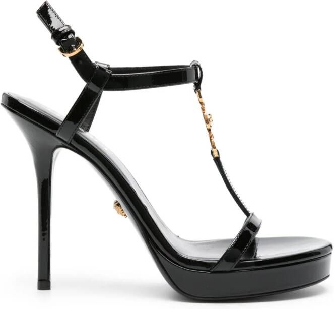 Versace Medusa '95 lakleren sandalen Zwart