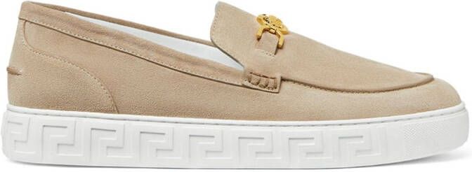 Versace Medusa '95 leren loafers Beige