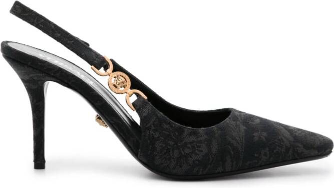 Versace Medusa '95 slingback pumps Zwart