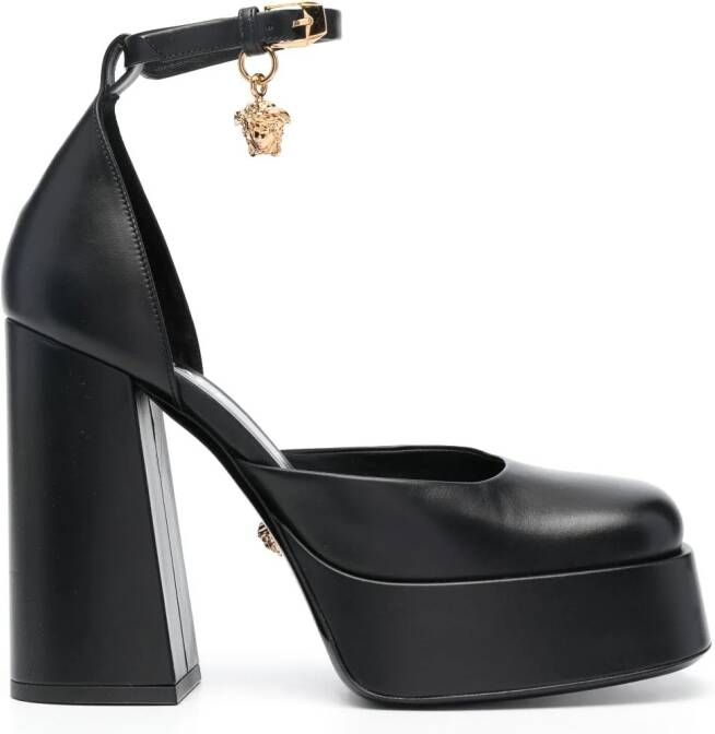 Versace Medusa Aevitas pumps met plateauzool Zwart