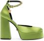 Versace Medusa Aevitas satijnen pumps Groen - Thumbnail 1