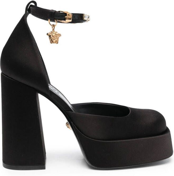 Versace Medusa Aevitas pumps met plateauzool Zwart