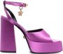 Versace Medusa Aevitas satijnen pumps Paars - Thumbnail 1