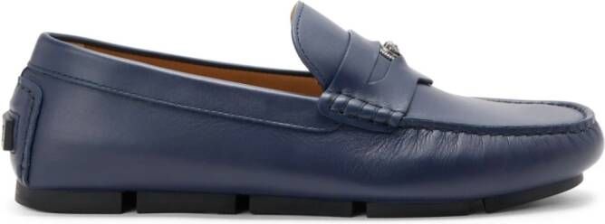 Versace Medusa Biggie leren loafers Blauw