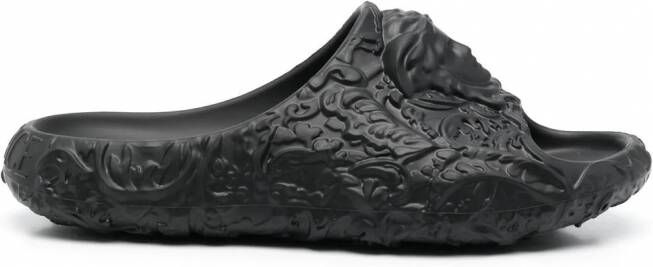 Versace Medusa Dimensions badslippers Zwart