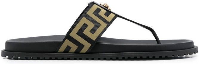 Versace Medusa Greca teenslippers Zwart