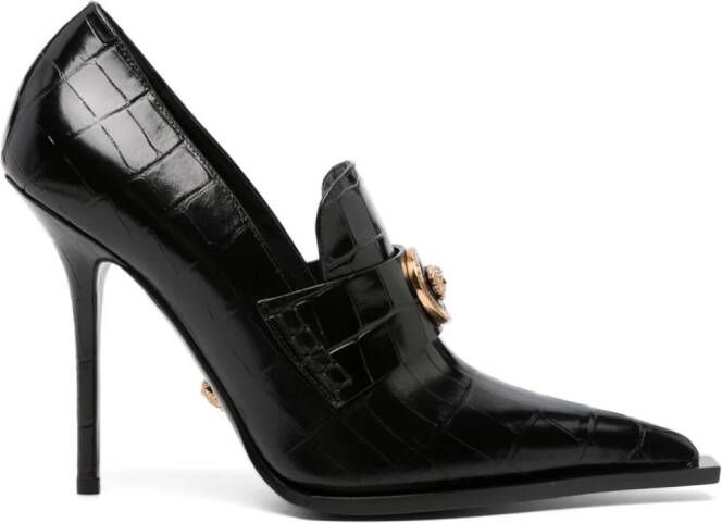 Versace Alia 115mm leren pumps Zwart