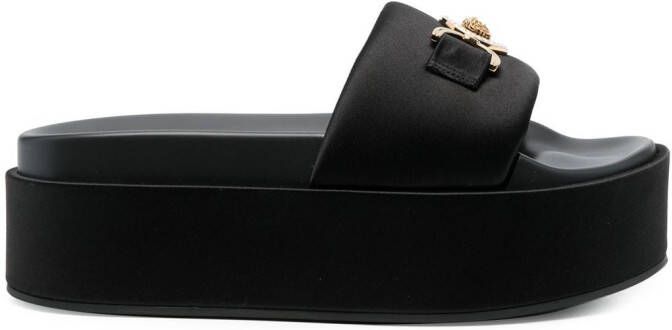 Versace Medusa 1995 sandalen met plateauzool Zwart