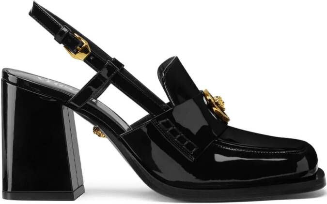 Versace Medusa Head pumps van lakleer Zwart