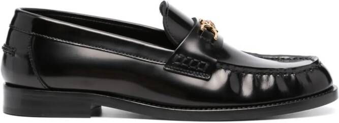 Versace Medusa 1995 leren loafers Zwart